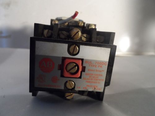 ALLEN-BRADLEY   DIRECT DRIVE MASTER CONTROL  DC RELAY CAT#700DC-PH400Z24  0314