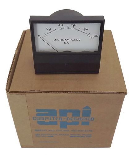 NEW LFE API 7035 Microamperes DC 0-100 UADC Micro Amperes 3-1/2&#034; Gauge Meter/QTY
