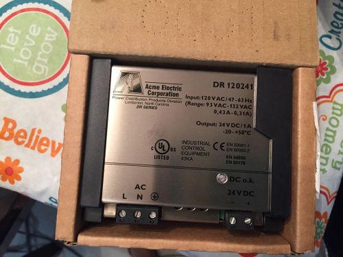 Acme Electrical Corporation DR 120241 Power Supply New In Box