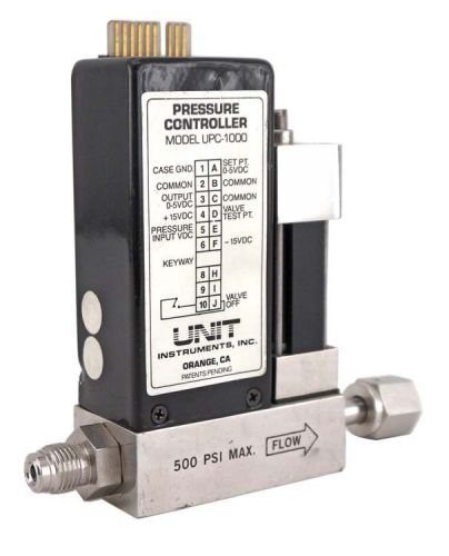 Unit upc-1000 range:5000sccm gas:n2 500psim 1/4&#034;npt pressure controller module for sale