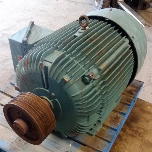 Reliance electric frame 444t 3ph 460v 1188rpm 100hp motor 2maf93951 g 001 rw for sale