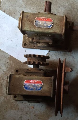 Abart 2 vintage top right angle gear box 23:1 keyed spindles for sale
