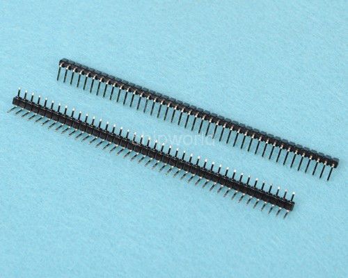 10PCS 1x40 Pin 2.0mm Male Single Row Right Angle Pin Header Strip 40 Pin 2mm