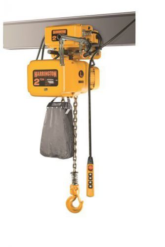 Harrington erm003s-l/s/sd-10 electric chain hoist 10&#039; of lift 1/4 ton for sale