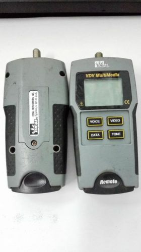 Ideal 33-856 VDV MultiMedia Cable Tester ~Free Shipping