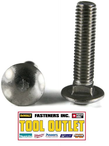 (qty 100) 5/16-18 x 2 1/2&#034; stainless steel carriage bolt for sale