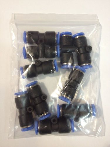 10pcs 6mm Straight Push In Pneumatic Air Quick Connector Fittings