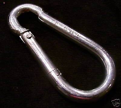1/4&#034;  SAFETY SNAP HOOK  -  ZINC PLATED  -  75 PACK