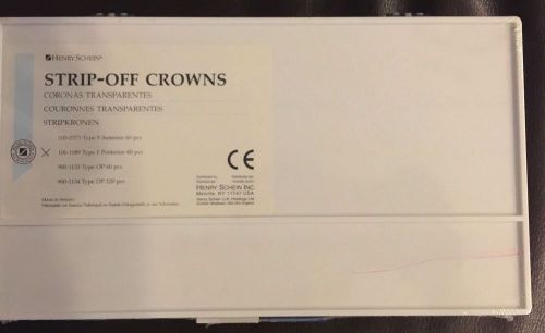 Henry Schein Strip Off Crowns Posterior 60 pcs/ Transparent Crown Forms
