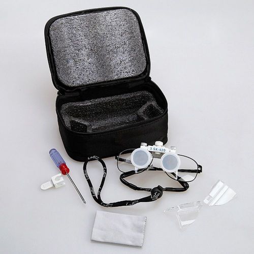 New 3.5X420mm Dental Lab Surgical Loupes Binocular Magnifier Optical Glasses US