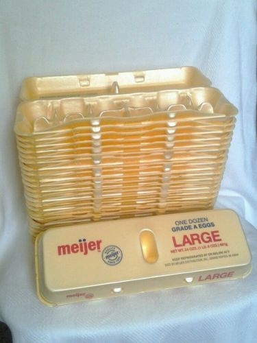 25 used large size egg cartons