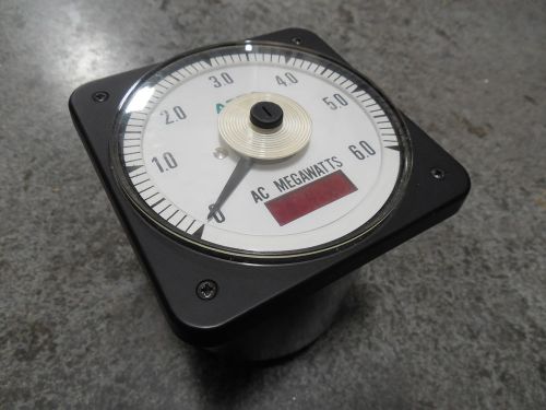 Used asco bld-77 ac megawatts meter 0/6.00 mw 503592-053-dc1-d-m for sale