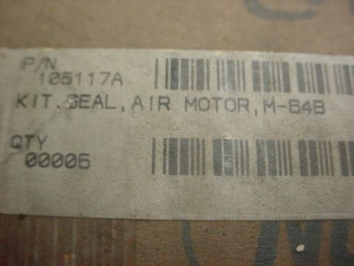 NEW Nordson Seal Kit for Air Motor, M-64B. p/n 106117A