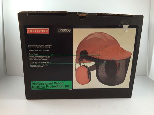 Craftsman chainsaw arborist helmet ear muff mask shield new usa visor protection for sale