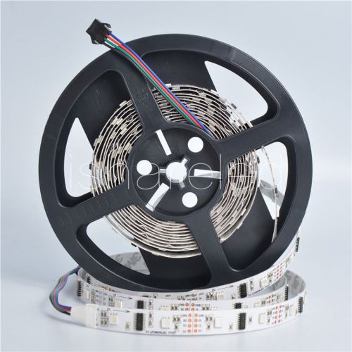 5m LPD8806 32LED/M 5050 RGB Full Color Pixel LED Strip white PCB Light DC5V IP20