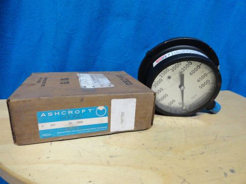 ASHCROFT * SPECIAL SERVICE GAUGE *(0-5000 PSI)* SOLID FRONT * P/N 45 1056 * NOS
