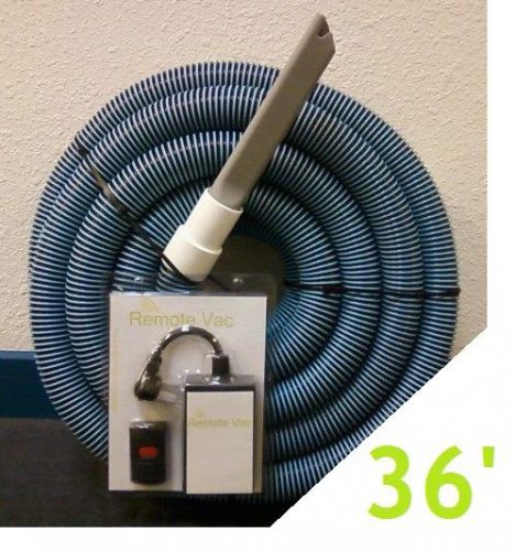 36&#039; wet dry vacuum hose w/ remote: fits most craftsman ridgid shop-vac for sale