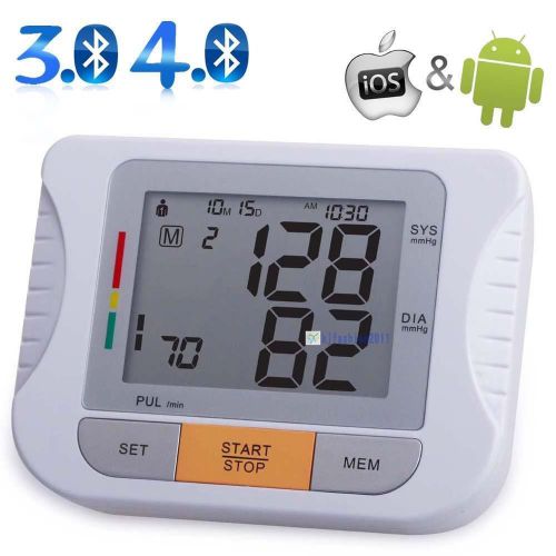 Bluetooth fully automatic upper arm blood pressure monitor for ios &amp; android for sale