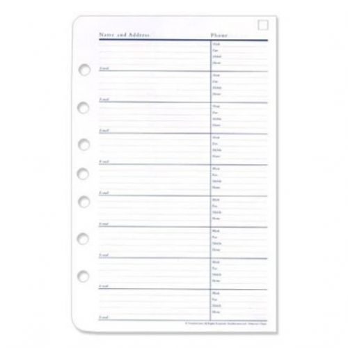 48 page franklin planner address phone pages refill classic 5.5x8.5in organizer for sale