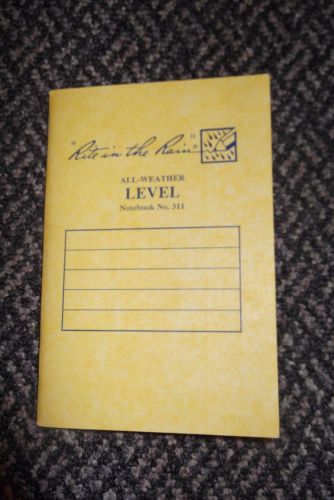 Rite in the rain brand notebook  old style model #311 all weather sar, yellow for sale