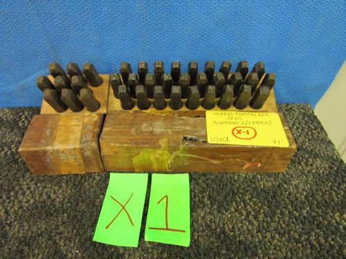 YOUNG BROTHERS FULL DIE SET MILITARY SURPLUS ALPHA NUMBER METAL LEATHER TOOL