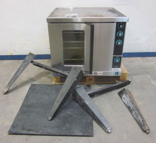 Duke 6/13 500-f stainless gas convection oven + stand enamel-interior timer-1 hr for sale