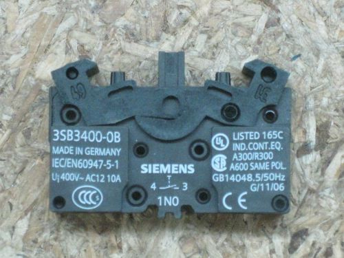 NEW out of package Siemens 3SB3 400-OB 3SB3400OB 1 pole open contact block