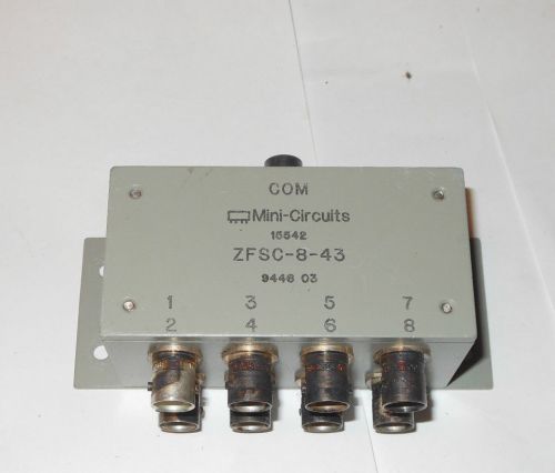 RF POWER SPLITTER / COMBINER 10MHz - 1GHz ZFSC-8-43 8 WAY BNC MINI CIRCUITS