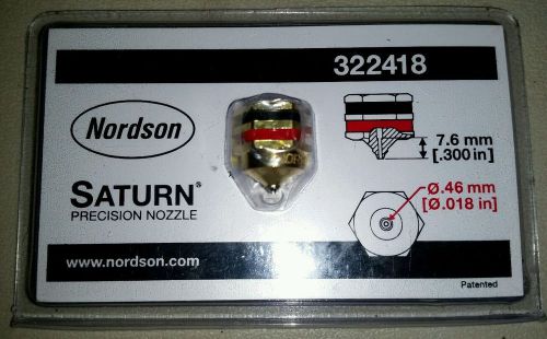 Nordson Saturn glue nozzle 322418 NIB 0.46mm