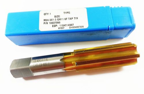 M24.5 x 1.0 gh11  gtd  6 flute hss tin bottoming hand tap j870 for sale