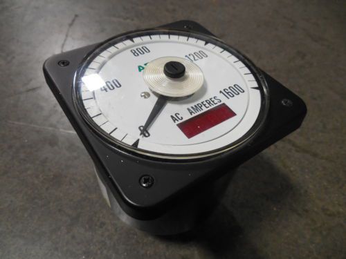 Used asco 077-di ac amperes meter 0/1600 ac amps 503592-013-d for sale