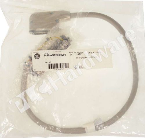 New sealed allen bradley 1492-acab005d69 /a prewired cable 0.5m for sale