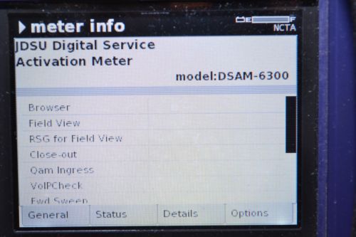 JDSU DSAM 6300 XT Digital Catv Meter w/ DOCSIS 3.0 Fwd Rev Sweep QAM Ingress