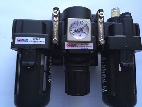 3t14-00 coilhose pneumatics 3 piece filter/regulator-lubricator 1/4&#034;,compact,man for sale