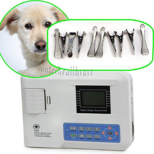 Ce sale veterinary vet 1 single channel ecg ekg machine electrocardiograph clips for sale