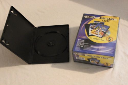 15 single black DVD cases Fellowes NEW plus 3 dbl