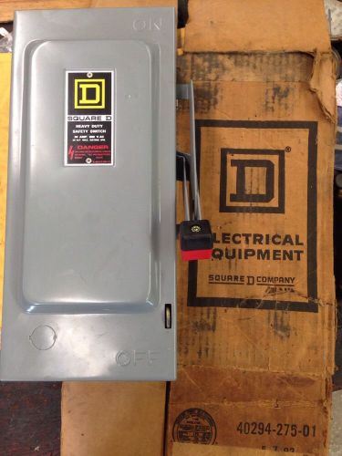 Square D Heavy Duty Electrical Safety Switch, 30 Amp. 600 V.AC