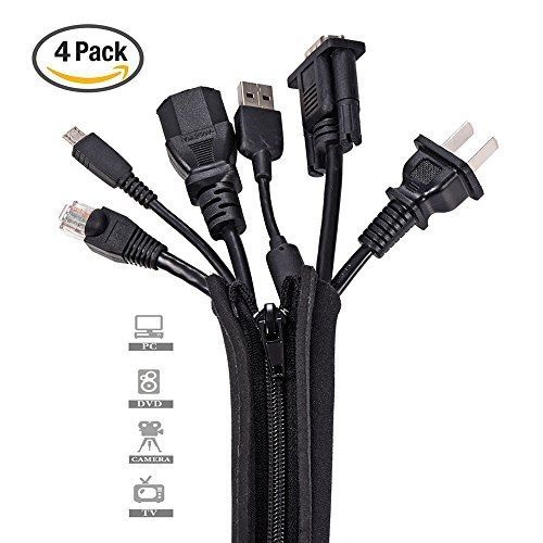 Cable organizer, eboot cable sleeve - 20 inches neoprene cable management for sale