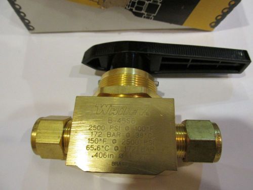 Whitey b-45s8 brass ball valves 40 series 1/2&#034; nib for sale