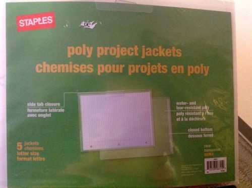 Staples Poly Project Pockets - 5 Pack