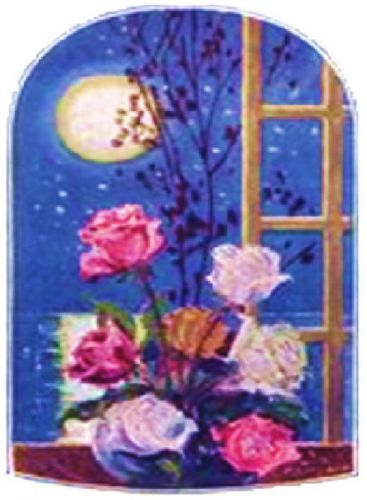 30 Custom Moonlight Roses Personalized Address Labels