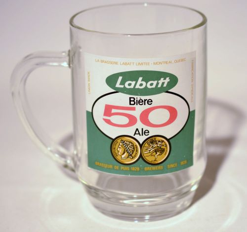Labatt 50 Collectible Glass Beer Mug