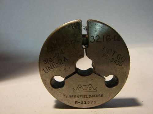 Gtd greenfield 3/8 - 24 unf - 2a thread ring gage lot 80 for sale