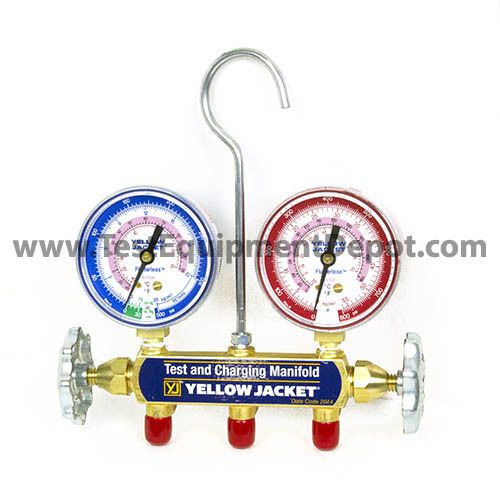 Yellow jacket 41712 manifold only, bar/psi, r-410a for sale