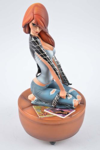 1Hot SpiderMan J. Scott Campbell Mary Jane Painted Resin Figure Statue Toy Black
