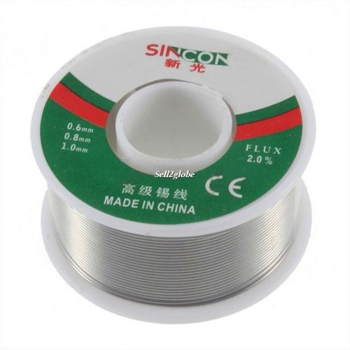 Specialty 63 37 Tin Lead 0.8mm Rosin Core Flux Solder Wire Reel DIY Grey G8