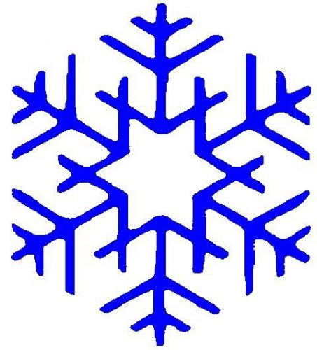 30 Custom Blue Star Snow Flake Personalized Address Labels