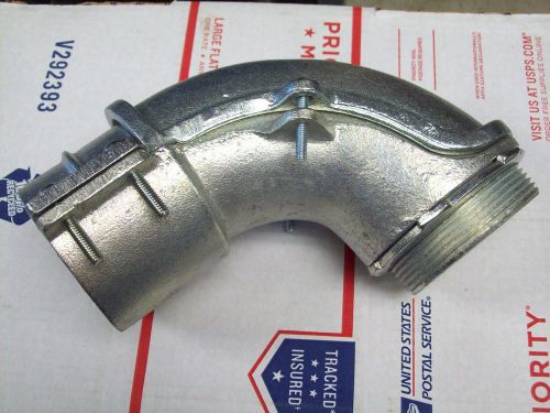 3&#034; 90-Degree Angle Connector for Flexible Metal Conduit HUBBELL RACO 2212