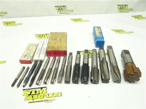 Assorted lot of 15 hss metric hand taps m5x0.5 to m30x1.5 for sale