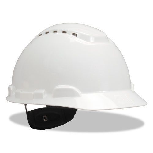 H-700 Series Hard Hat with 4 Point Ratchet Suspension, Vented, White